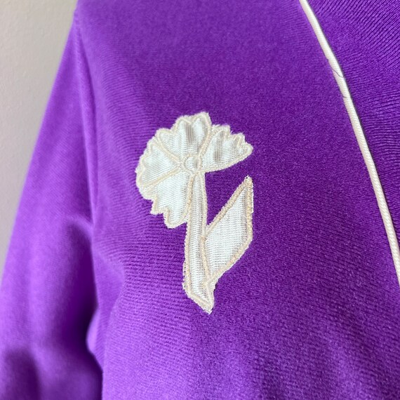 NOS Vintage Purple Robe by Sears / At Home Wear P… - image 4