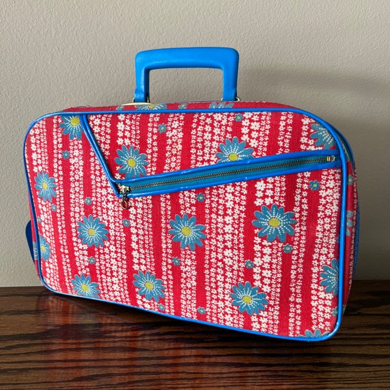 1980s Vintage Garment Bag Luggage & Travel Carry on 