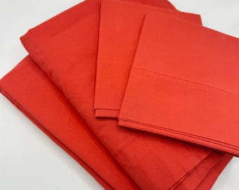 Vintage Double/Full Sheet Set - Red Pacific Sheets set