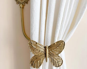 Handgemachte Schmetterling Messing Vorhang Krawatte Haken