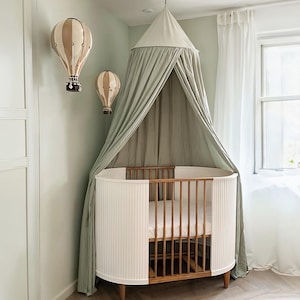 Rideaux de lit d'enfant, faits main, rideaux de lit d'enfant, rideaux d'intimité, rideaux de lit d'enfant, dômes.