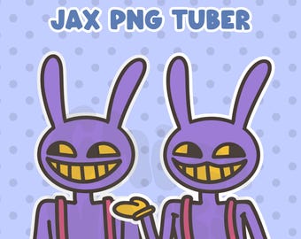 Jax Twitch Youtube Discord PNG Tuber | The Amazing Digital Circus Veadotube Model | Digital Download Stream Overlay Avatar
