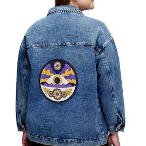 Vintage light denim jacket, oversized jean jacket, blue jean jacket, Levi’s denim jacket, made in USA