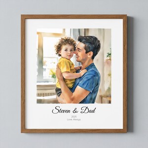 Family Portrait From Photo, Family Watercolor Portrait Painting, Family Painting From Photo, Custom Family Portrait, Family Wall Art Gift