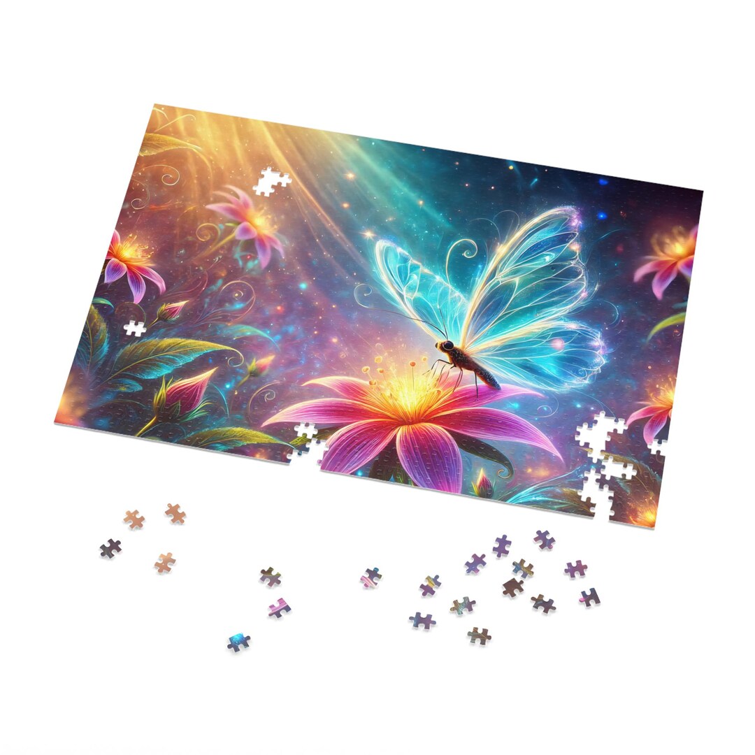 Translucent Puzzles Fantasy Translucent Wing Butterfly Jigsaw Puzzle With Tin Great Gift ...