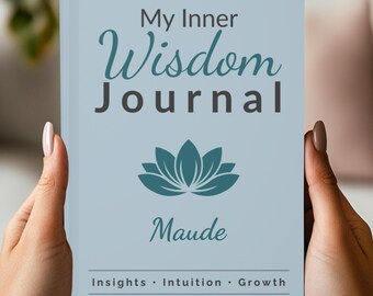 Personalized Inner Wisdom Journal, Custom Name Affirmation Notebook, Self Love Journal, Custom Gift for Friends or Women