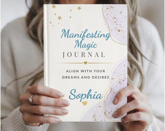 Personalized Manifestation Journal | Custom Name Law of Attraction Notebook | Self Care Gift for Women