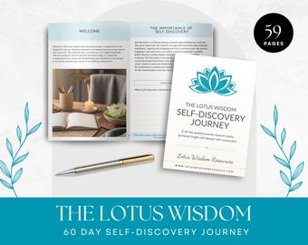 Guided Journal for Personal Development | Self-Discovery Journal | 60-Day Reflection Prompts | Coaching Resource