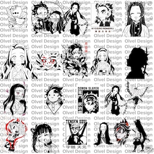 Anime SVG Bundle, Popular Anime & Manga Characters | High-Quality Vector Art | Anime Craft Designs | Instant Digital Download 2025