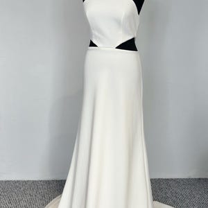 READY ship Halter Neckline Wedding Dress|Classic Wedding Dress|Beach Wedding Dress|Mermaid Wedding Dress|Minimalist Wedding Dress