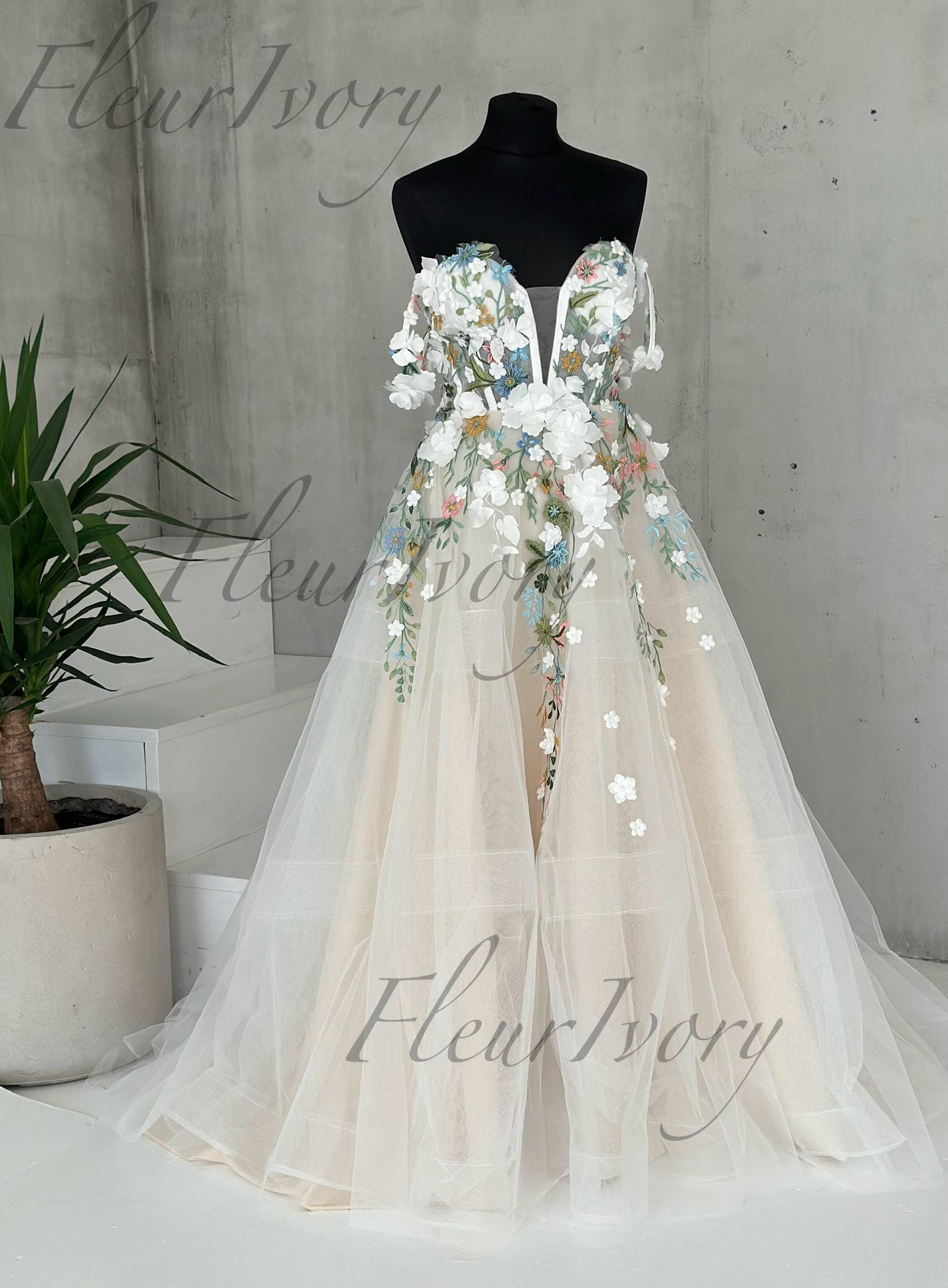 non formal plus size wedding dresses Plus Size Satin Wedding Dress Sentea with Front Slit – Olivia Bottega main image 1