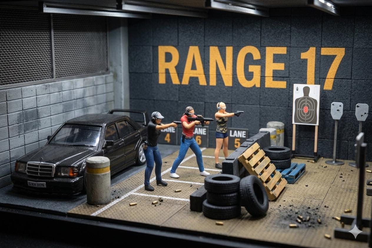 Miniature Figure Shooting Range Scale 1/64 or 1/87 for Diecast and ...