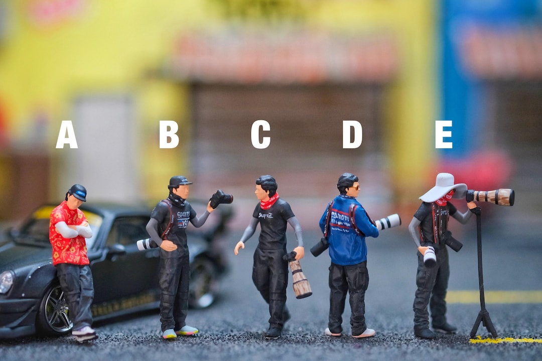 俳優リーレンチェンmodel置物 Miniature Figure Larry Chen Sport Photographer Scale 1/64 or 1/87