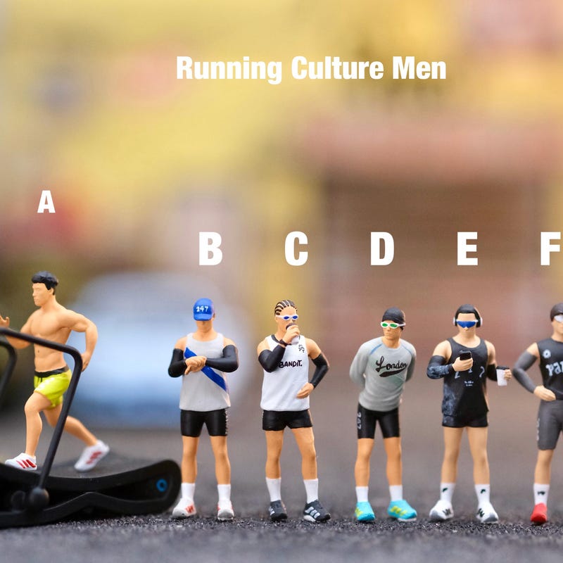 Runnin Figure Miniature Running Man - Etsy