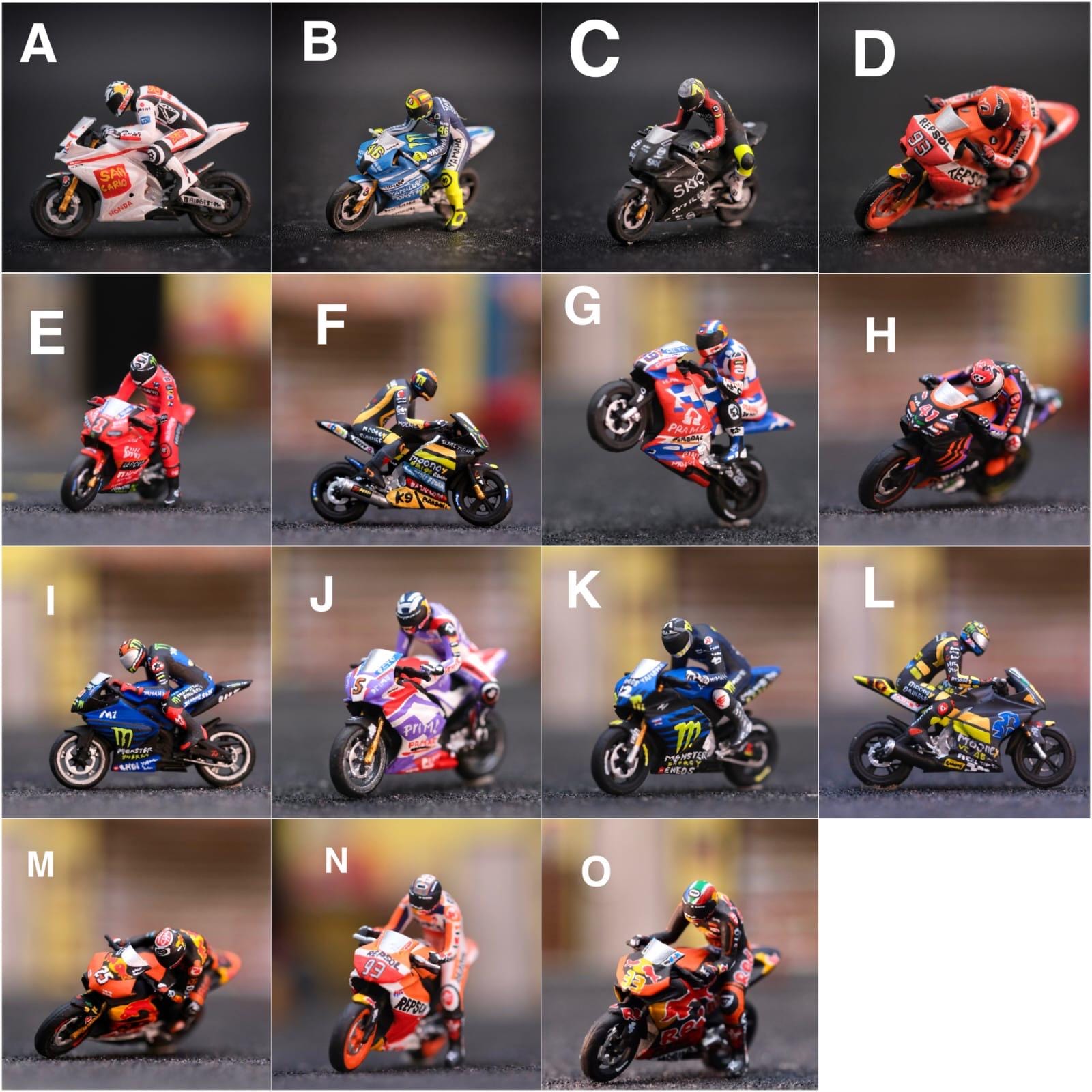 スポーツトイ・アクショントイ onedrop diorama cerakote Miniature Figure Motogp Scale 1/64 or 1/87 for Diecast and Diorama