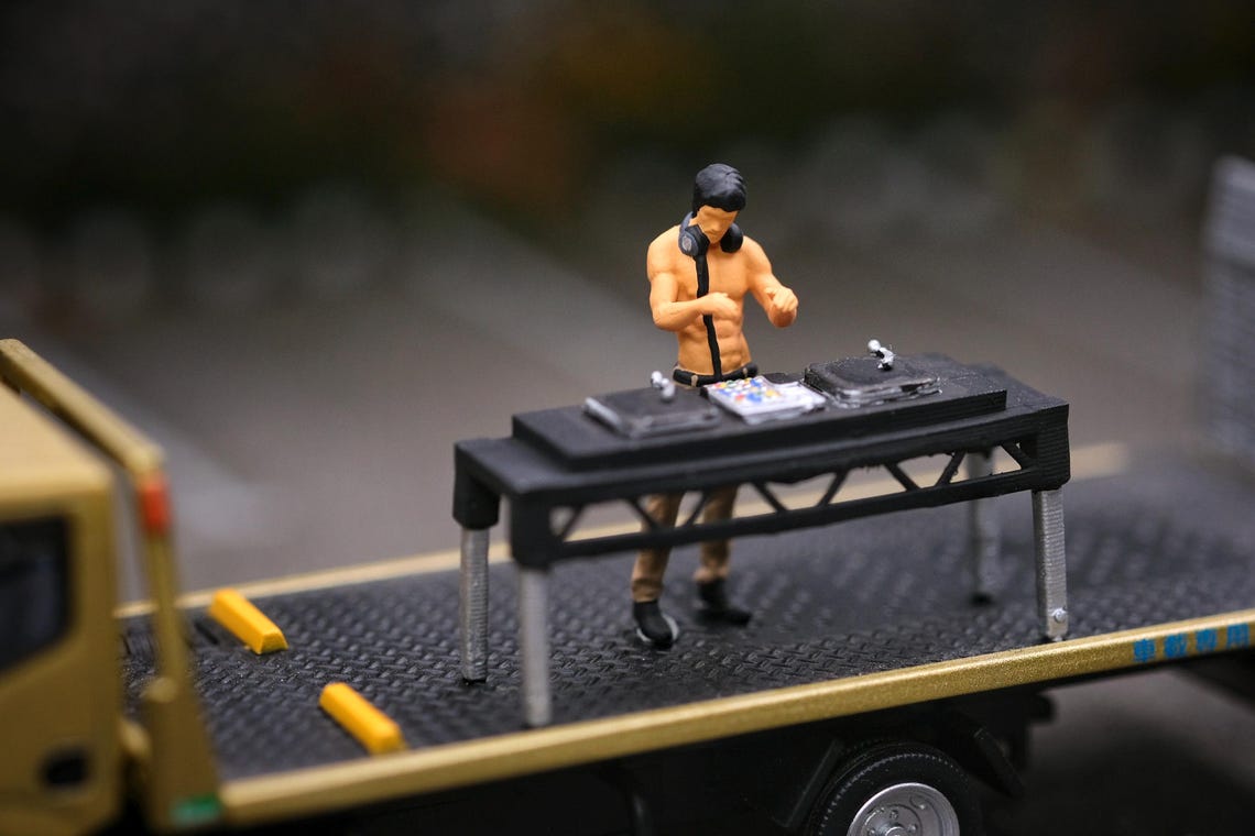 Singer Figure Miniature Figure Cosplay Singer and Rapper Scale 1/64 or 1/87 for ...