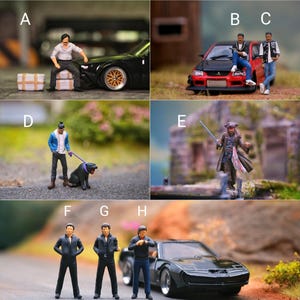 Miniature Figur Cosplay Movie Series Maßstab 1/64 oder 1/87 für Diecast und Diorama