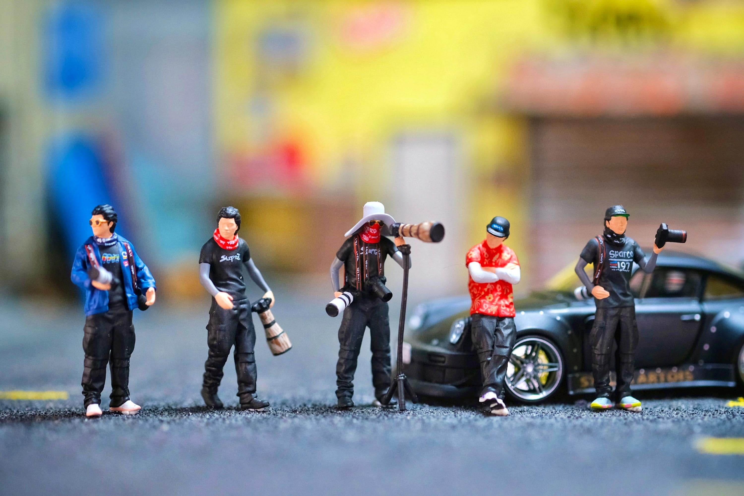 俳優リーレンチェンmodel置物 Miniature Figure Larry Chen Sport Photographer Scale 1/64 or 1/87