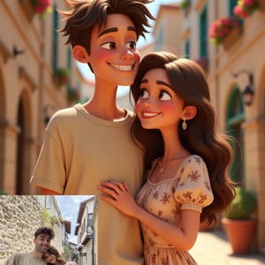 Personalized Cartoon Portraits, Custom Family Illustrations, Unique Digital Art from Your Photo, Fun Cartoon Couple Design