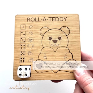 Arquivo de jogo SVG Laser Roll-A-Teddy