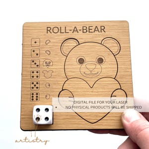 Arquivo de jogo SVG Laser Roll-A-Bear
