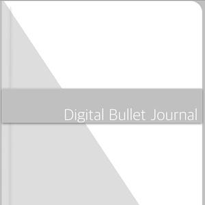 Todo el planificador de bujo diario de balas GRAY o diario con papel de punto minimalista