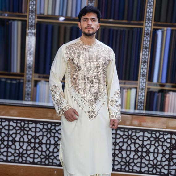 afghani dress design for men Kamiz Shalwar, Afghan men's clothing, Perahan Tunban, Afghan man clothes