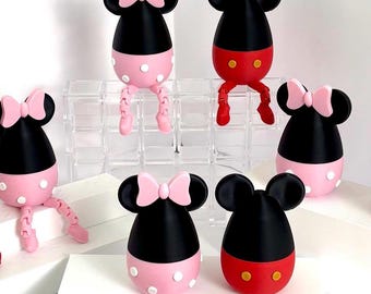 3D Printed Easter Eggs – Cartoon Couple Silhouette, Optional Legs, Spring Decor