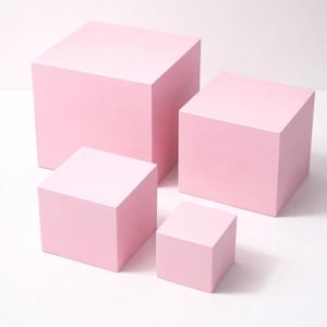 3D Printed Photo Display Cubes | Minimalist Photography Props
