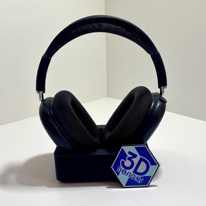 3D Printed Headphone Stand, Modern Headset Holder, Desk Organizer for Gamers, Home Office & Music Lovers, Minimalist Headphone Display Rack