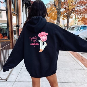Cowgirl Boots Disco Ball Sweatshirt | Country Concert Hoodie | Western Graphic for Women | Oversized Country Hoodie | Cowgirl Bachelorette