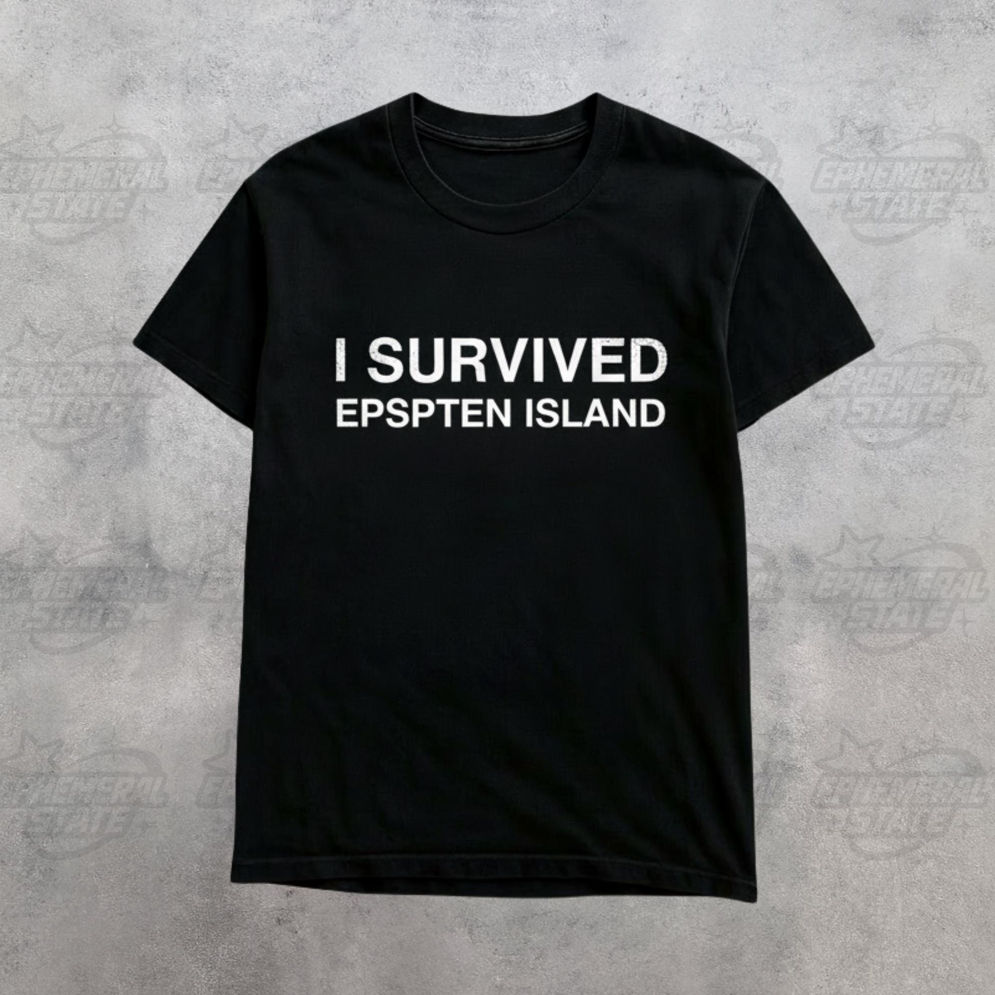 I Survived Epstein Island Graphic Tee – Heavyweight Cotton - Etsy