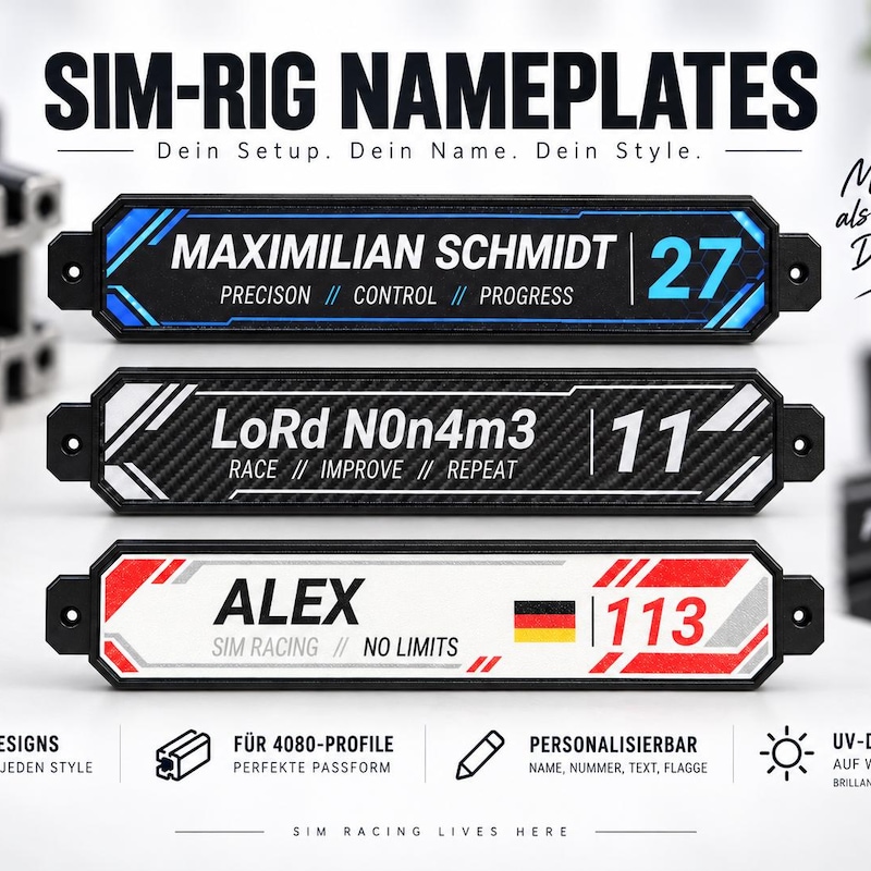 Elastomer sim racing - Etsy.de