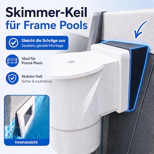Skimmer Adapter Keil Dichtung Intex Frame Rahmen Pool zum Ausgleich der Schräge