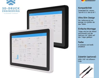 Tablet muurbevestiging voor Lenovo Tab M10 3e generatie M11 houder muurbevestiging Smart Home Assistant