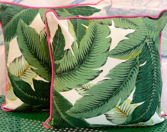 Pair Banana Leaf Pillows