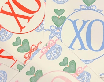 Valentine XO Topiary Gift Tags