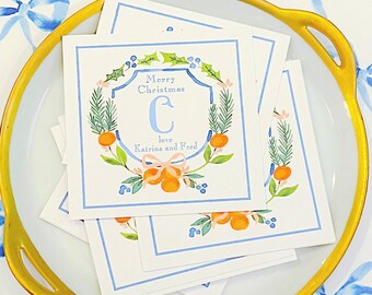 Christmas Orange Wreath Gift Tags