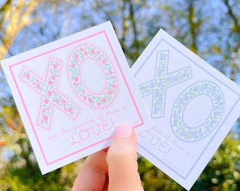 XO Greatest of these is LOVE Valentines gift tags