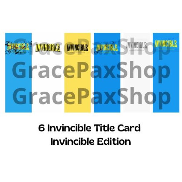 Invincible Title Cards - Etsy