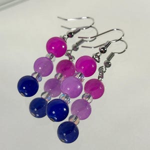 bisexual pride earrings