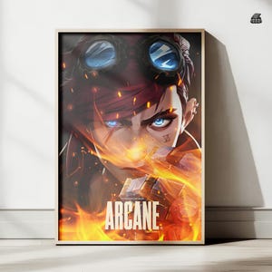 Digital Arcane Poster — VI Poster | League of Legends Poster | Arcane VI Print | Digital Files