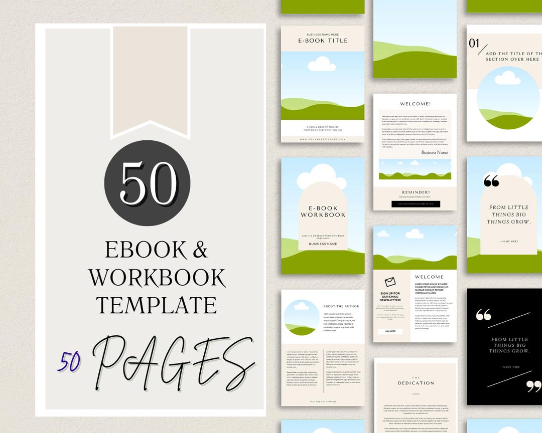 Ebook Template, Coaching Workbook Template, Lead Magnet Template ...