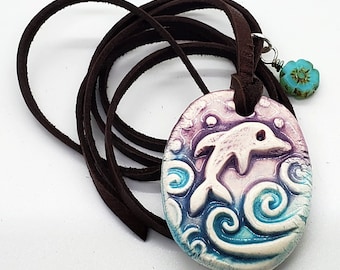 Cute Ceramic Necklaces - Many designs to choose from - Custom made - Hand carved designs - buy more and and save!  original art