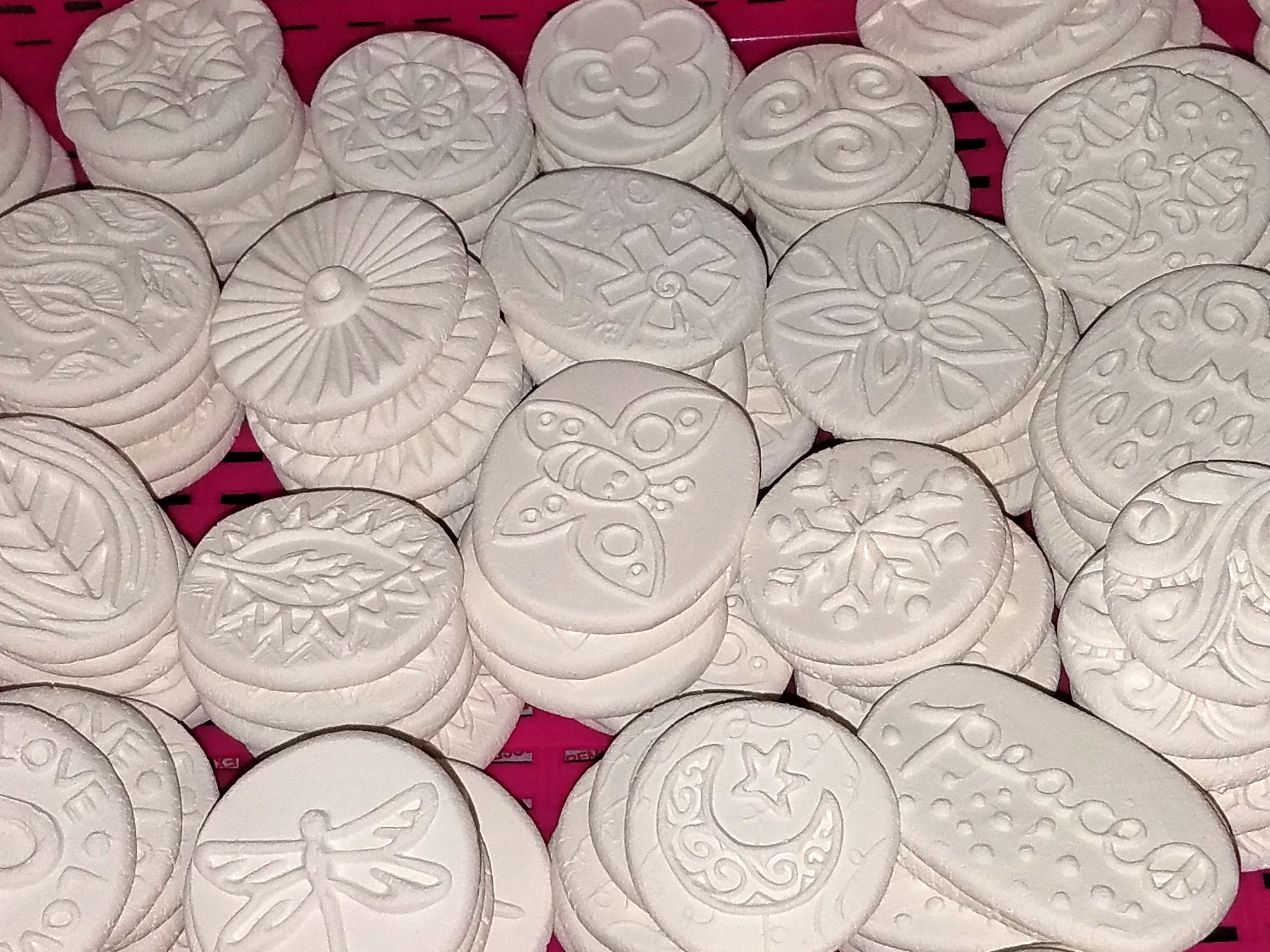 10 Bisque Flat Tiles Mixed Designs BISQUE Unpainted Etsy Australia