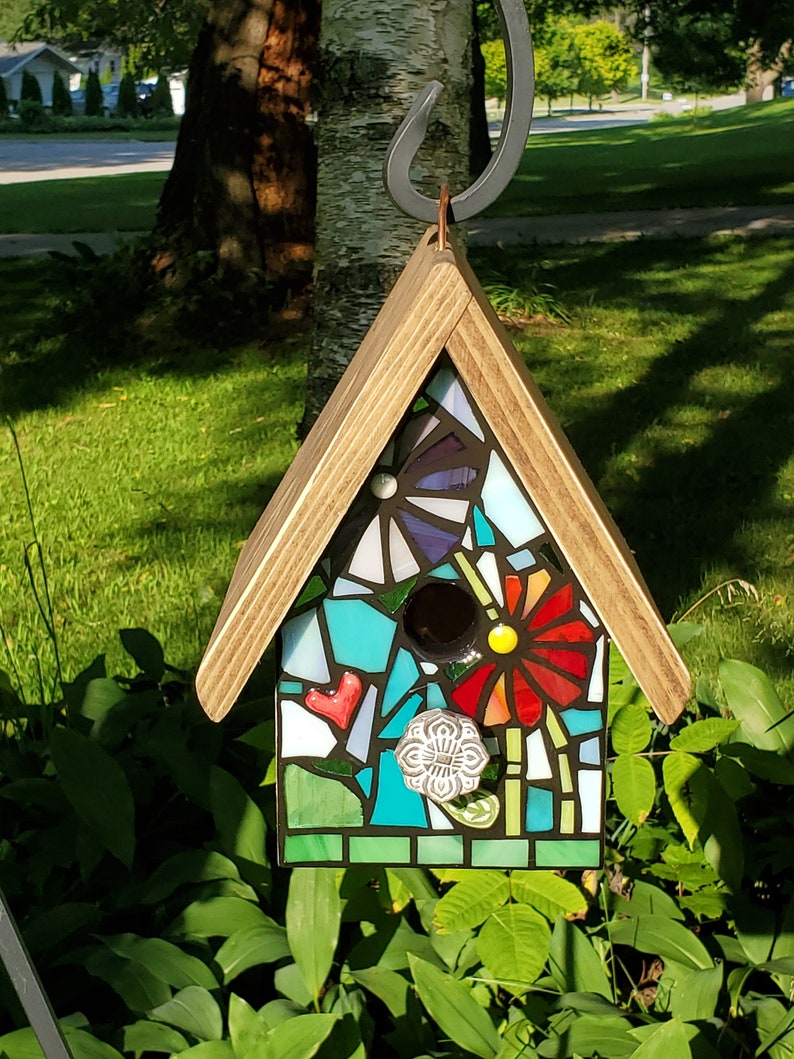 Mixed Media Stained Glassmirrorceramic Piecesresin FRONT Etsy