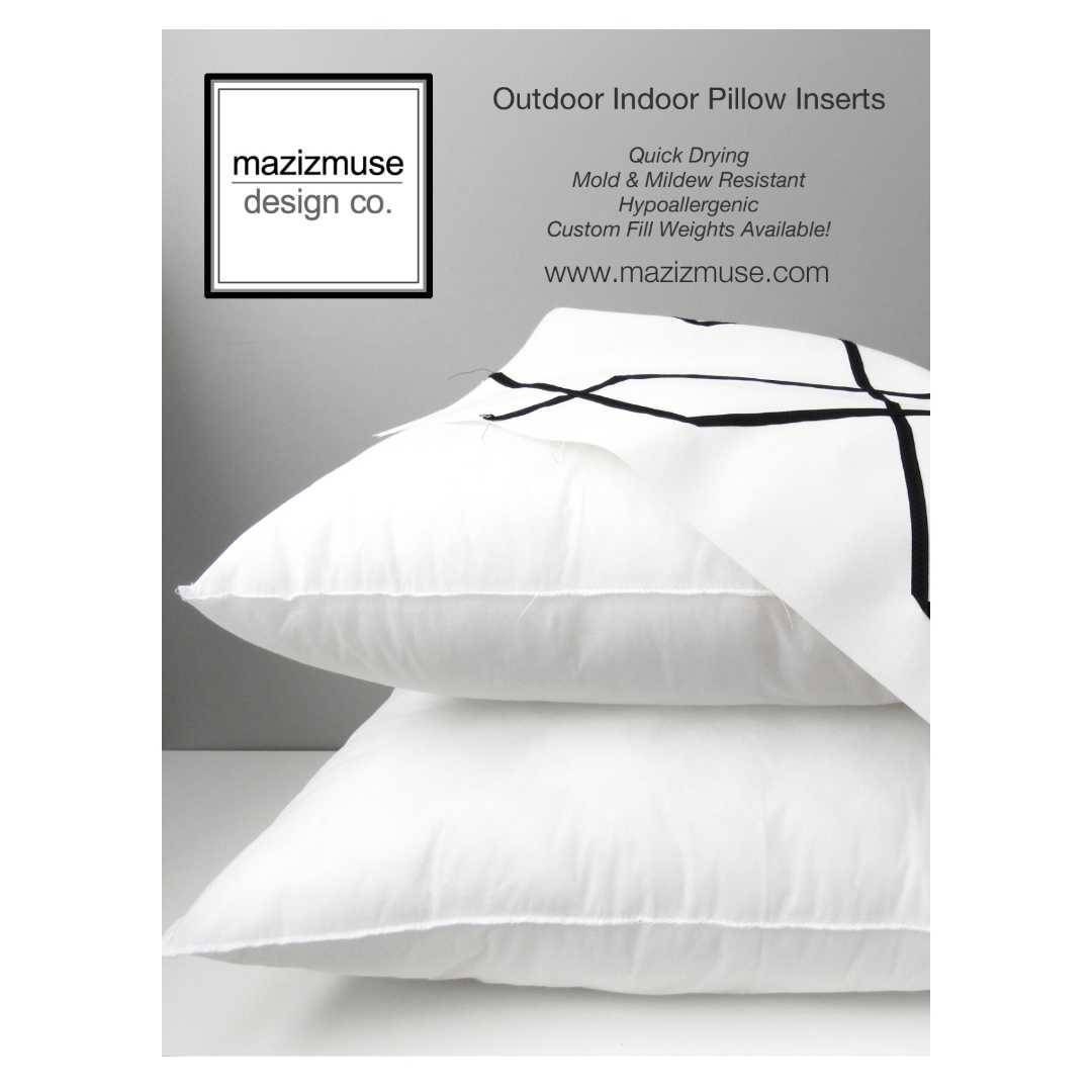 R-TEX High Quality Polyester Cluster Pillow Inserts with Cotton Cover