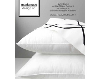 12"x18" Pillow Form - Outdoor Indoor Pillow Insert - Hypoallergenic Pillow Form - Synthetic - Purchase with Mazizmuse Pillow Covers Only