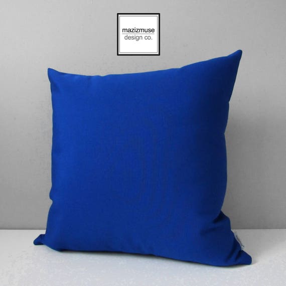 Royal Blue Outdoor Pillow Cover 