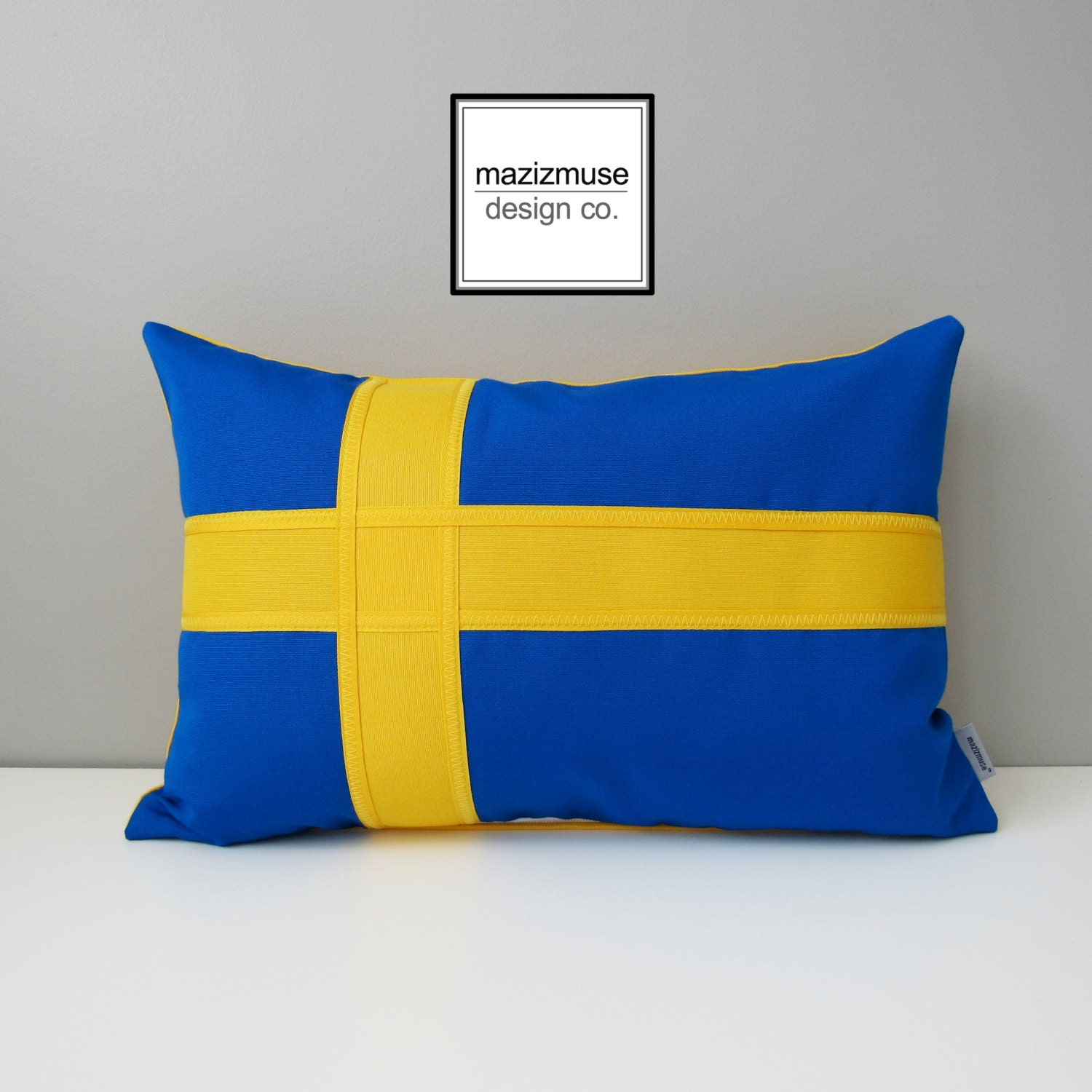 CafePress Swedish Flag Standard Size Pillow Case 1002005615 20"x30" 